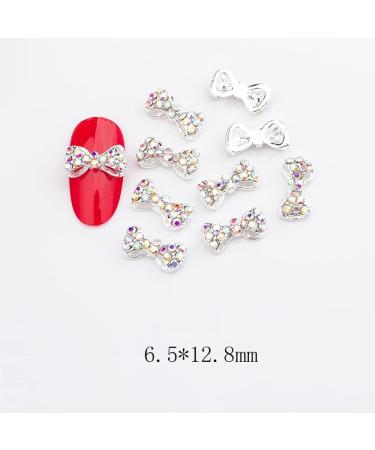 10pcs 3D Nail Art Crystal Rhinestone Bow Big Gems Charms for Nail Art Decoration Jewelry Sparkle Craft DIY Beads (#3034 10pcs) - Buy Online on GoSupps.com