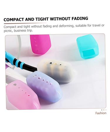 FRCOLOR 45 Pcs Toothbrush Cover - Portable Travel Caps Dustproof Organizer & Silicone Toothbrush Box - Perfect for International Travel - Buy Online on GoSupps.com