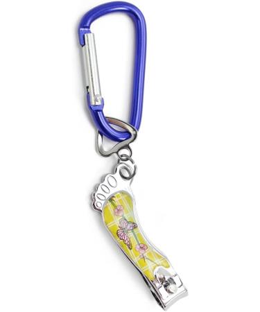 Buy com-four 5X Nail Clippers with Carabiner - Vibrant Colors for Easy Use | International Shipping Available - Buy Online on GoSupps.com