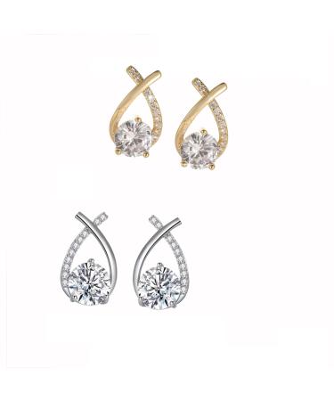 Lymphvity MagneTherapy Germanium Earrings Lymphatic Drainage Earrings Lymphatic Drainage Earrings for Weight Loss Magnetic Therapy Earrings (2PCS-Z)