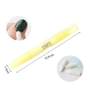 2X Nail Type Distance Pens with Cotton Head - Manicure Corrector Pen & 6 Interchangeable Tips for DIY Nail Polish Correction - Buy Online on GoSupps.com