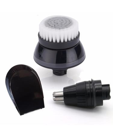 Shaving Heads Replacement Face Cleaning Brush+Sideburn Trimmer+Nose Trimmer Head Compatible with for Philips S5050 RQ1150 RQ1050 Series 5000 9000 RQ32 RQ1250 Easy to Replace
