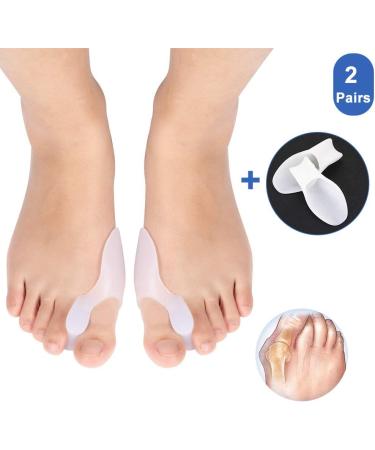 Buy Hallux Valgus Toe Spreader - 2 Pairs of Soft Gel Bunion Protectors for Men & Women | Alleviate Pain & Ensure Comfort - Buy Online on GoSupps.com