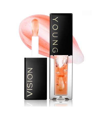 YOUNG VISION Lip Glow Oil Lip Gloss with Jojoba Seed Oil Moisturing and Plumping 6#