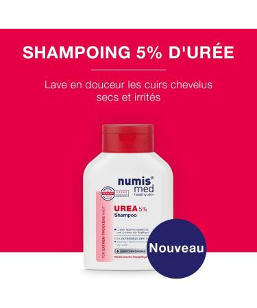 numis med Shampoo 5% Urea - soothes extremely dry scalp - anti-itching - hair shampoos - vegan without silicones parabens and mineral oils (1x 200 ml) - Buy Online on GoSupps.com