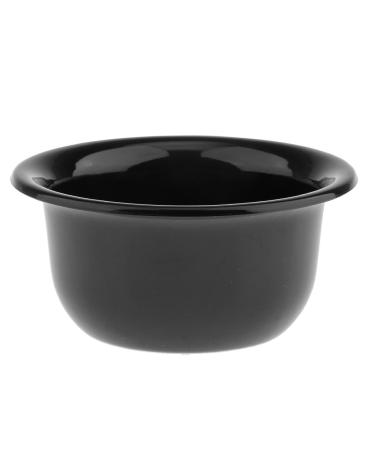 glossy surface men's shaving brush mug bowl salon cup black
