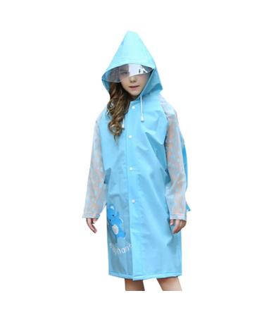 Kids Rain Ponchos Children Rain Ponchos Raincoat for School Camping Emergency - Size M Kids Ponchos