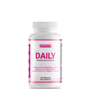 Essential Sports Nutrition Multivitamins for Women Supplement-Includes Biotin -Vitamin A- Energy and Immune Support to Improve Blood Circulation Skin Hair & Nails