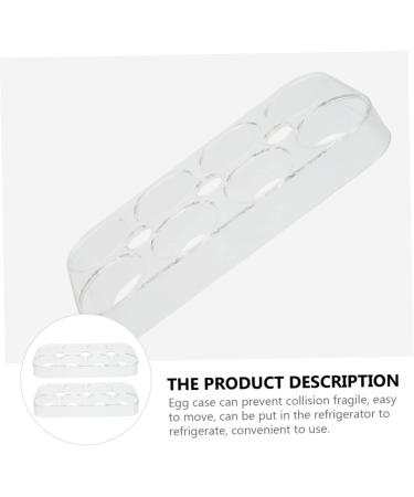 Mikikit Practical Pcs Egg Shelf Utensil Holder with Lid Containers with Lids Refrigerator Egg Case Blank Organizer Professionl - Buy Online on GoSupps.com