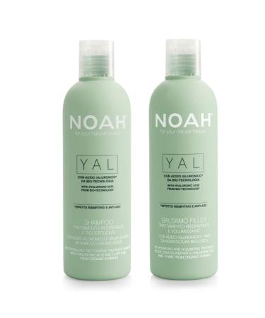 NOAH Yal Thyme + Hyaluronic Acid Shampoo and Conditioner Set, Cruelty Free, Vegan, Anti-aging, Detangling, Fortifying and Moisturizing - Hair Care for Natural Beauty - 8.5 fl.oz (250 ml) Each - Buy Online on GoSupps.com