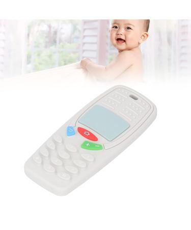 Flexible Silicone Teething Toy - Safe and Portable Chew Toy for Babies in Milky White - Buy Online on GoSupps.com