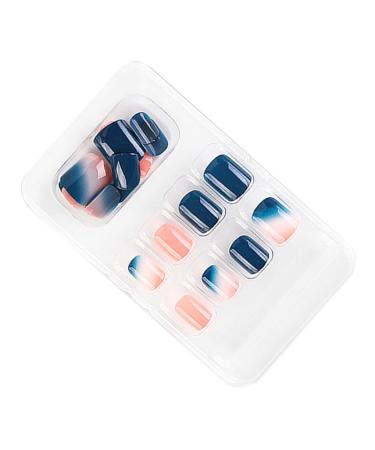dijiusidy False Nail Fashionable Various Shapes Fingernail Full Coverage Strong Viscosity Adjustable Paster for Manicure Art 16 F741 16 1 count (Pack of 1)