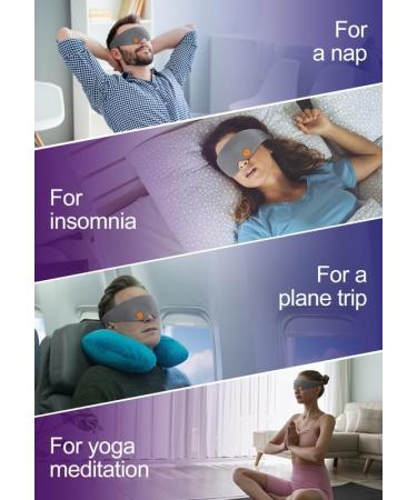 Soft & Comfortable Grey 3D Eye Mask for Sleeping - Enhance Your Sleep Quality - Buy Online on GoSupps.com