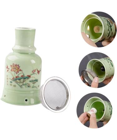 Clispeed Moxibustion Pot - Portable Ceramic Cone Holder for Moxa Healing | Home Tools for Moxibustion Sticks - Set of 2 (12.5x7cm) - Buy Online on GoSupps.com
