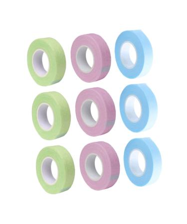 DOITOOL 12 Rolls Lash Tape Makeup Stuff Pink Tools Lash Lift Tape Medical Adhesive Tape Beauty Tools Foam Eye Pads Eyelash Tapes Eyelash Grafting Patch With Hole Abs Extend