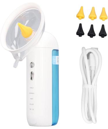 Rechargeable Ear Irrigation Flushing System - Electric Ear Wax Cleaner with 2 Nozzles Low Noise 180ml Capacity - Perfect for Showering (White - Buy Online on GoSupps.com
