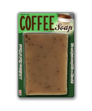 Handcrafted Coffee Soap - Scented with Ground Coffee Beans | Unique Gift Idea for Men Women & Coworkers | Perfect for Stocking Stuffers & Secret Santa - Buy Online on GoSupps.com
