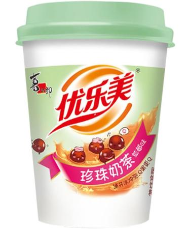 Xizhilang U Love It Instant Strawberry Flavour Bubble Milk Tea Cup with Popping Boba 80g (Pack of 6) - Buy Online on GoSupps.com
