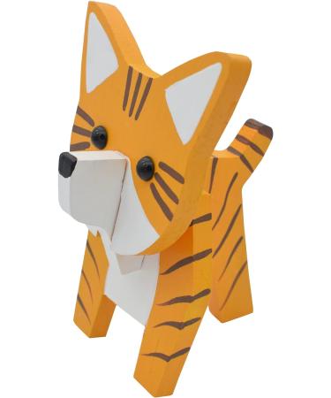 Vipbuy Cat-Shaped Wood Carved Glasses Holder | 3D Wood Puzzle Display Rack for Sunglasses | Unique Pet Lover Gift & Home Office Decor - Buy Online on GoSupps.com