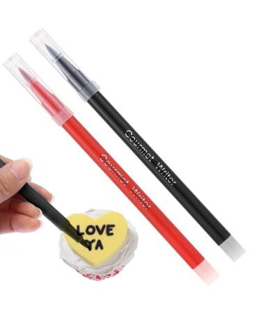 2 Pcs Diy Baking Pigment Pen Brush Food Coloring Pen for Drawing Biscuits Fondant Cake Decorating Tools Cake Diy Draw Tool