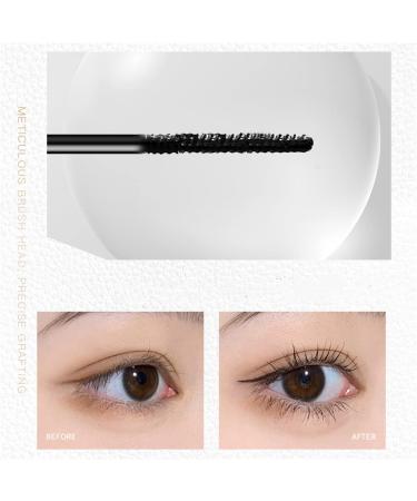 4D Silk Fiber Lash Mascara - Waterproof, Smudge-proof, Black Volume and Length for Fine Short Eyelashes - Lengthening, Thickening, Fuller Look - 2.5mm Brush - Natural Formula (1 Pcs) - Buy Online on GoSupps.com