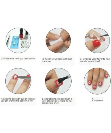 6 Sheets Multiple Painting Bear Painting Bear Summer Nail stickers 3D Sticker Nail Art Cartoon - Buy Online on GoSupps.com