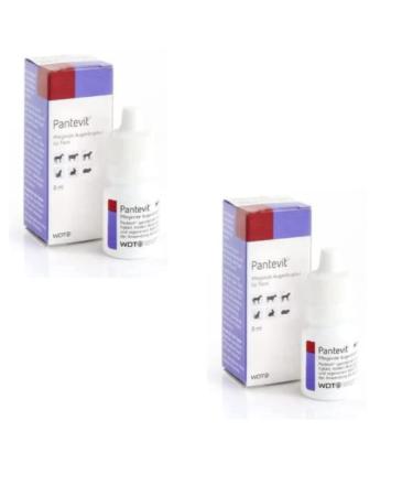 PANTEVIT eye drops |Double pack |2 x 8 ml |Eye drops for animals |Can help to support the eyes of animals