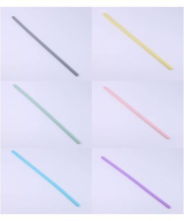 KODASW Pack of 6 Colorful Silicone Straws Travel Cups Straws Silicone Material Replacement Accessory Reusable Straw for Cups - Buy Online on GoSupps.com