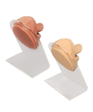 2pcs Silicone Tongue Mouth Model for Piercing Practice - 3D Design with Acrylic Stand | International Shipping - Buy Online on GoSupps.com