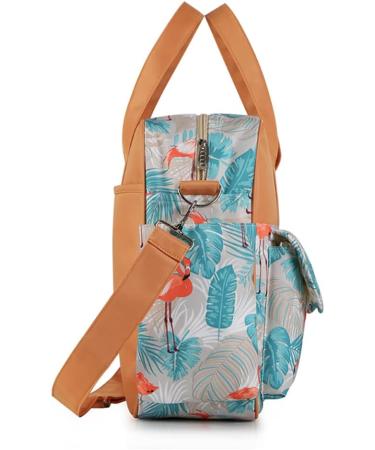 Kamay Waterproof Mummy Diaper Bag with Changing Mat - Rainforest Flamingo - Buy Online on GoSupps.com