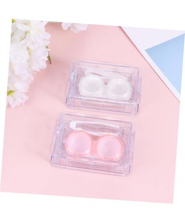 Partykindom 6 STK Mini Colored Contact Lens Containers with Cleaning Case & Mirror - Japanese Style Holder - Buy Online on GoSupps.com
