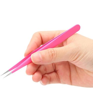 High-Efficiency Stainless Steel Eyelash Extension Tweezers | Fashionable Tools for Easy False Eyelash Application - Buy Online on GoSupps.com