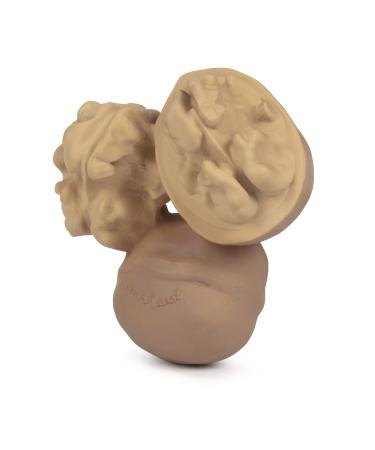 Oli & Carol Natural Rubber Baby Teething Ring - Nutty the Walnut 9 cm | Eco-Friendly & Soft Teether for Infants - Buy Online on GoSupps.com