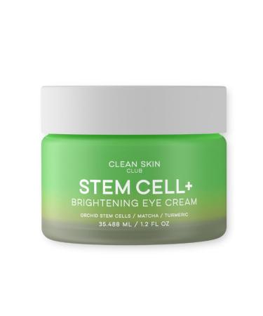 CLEAN SKIN CLUB Brightening+ Stem Cell Eye Cream, Reduces Dark Circles & Puffiness, Fragrance Free, 1.2 fl oz (Pack of 1)