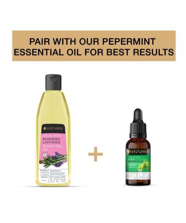 Soulflower Rosemary Lavender Oil - 100% Pure Coldpressed Oil for Healthy Hair & Scalp - 6.77 Fl Oz - Buy Online on GoSupps.com