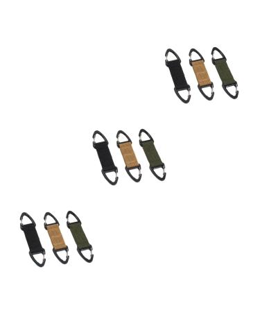 Ipetboom 9 pcs face mask ear hook extension of the earreman nylon fabric hook for the rear ear mask hook to hang the mask outside.