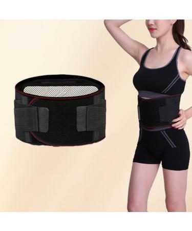 Buy Black XXL Heating Support Belt for Men & Women | Lumbar Waist Support & Comfort - Ideal for Lower Back Pain Relief - Buy Online on GoSupps.com