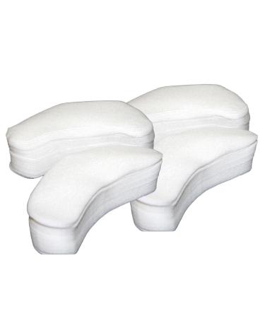 DYNWAVE Non Woven Eye Shadow Pads - 1200 Pack - Eye Makeup Disposable Eye Shadow Patches for Extension H White 02