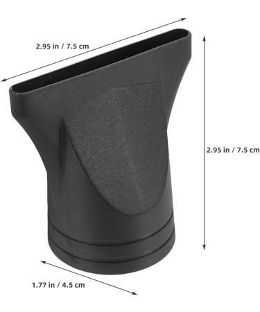 Mikinona 4pcs Hair Dryer Accessories Hair Dryer Replacement Parts Hair Dryer Nozzle Dryer Parts Black Plastic - Buy Online on GoSupps.com