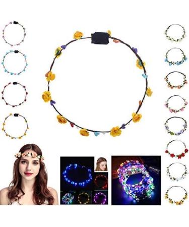 TUDUZ Women's Boho Flower Headband - Festival Wedding Garland | Beach Party Hair Accessory - Buy Online on GoSupps.com