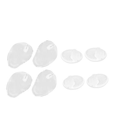 FOMIYES 4 Pairs Clip Toe Pad Silicone Toe Guard Non-Slip Toe Cushion Toe Guards Thong Sandal Toe Pads Thong Toe Protectors Clear Toe Cushion Flip-Flops Toe Pad Toe Protectors for Shoes