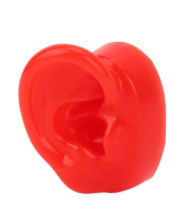 Large Base Silicone Simulated Ear Model Pair for Acupuncture in Hospitals - Red - Buy Online on GoSupps.com