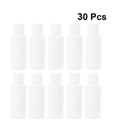 Minkissy 30pcs 30ml Refillable Plastic Travel Bottles - Empty Shampoo & Makeup Sample Bottles with Flip Lid - Ideal for Lotions & Liquids - Buy Online on GoSupps.com
