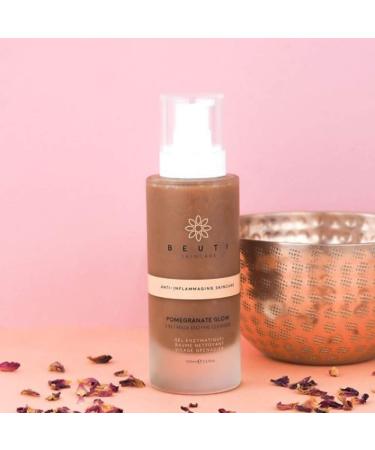 Beuti Skincare Detoxifying 3-in-1 Pomegranate Glow Enzyme Cleanser | Natural Vegan Skincare | Shop Internationally (2.5 fl oz | 100 ml - Buy Online on GoSupps.com