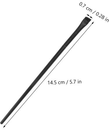 NULYLU 12pcs Eyeliner Brush Eye Shadow Brush Angled Liner Brush Eye Liner Makeup Brush Black Wooden Handle 14.5x0.7x0.5cm Black - Buy Online on GoSupps.com
