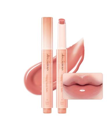 Dasique Melting Candy Balm (#01 Gentle Peach) | Glossy Balm | Moisturizing | For dry Lips | Vegan