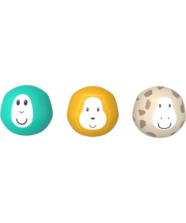 Matchstick Monkey Antimicrobial Baby Bath Toy Slide Set with Easy Grip Sensory Learning - 1 Slide + 3 Animal Rocks, White - Ages 12M - Buy Online on GoSupps.com