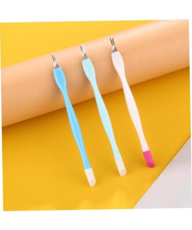 Beaupretty Nail Art Tools Rubber Nail Art Embossing Pen Cuticle Removers Dead Skin Removers Dead Skin Forks Dead Skin Pushers nail cleaner nail trimmer para u as rubber head plastic Nail - Buy Online on GoSupps.com