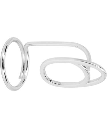 TIKATARER Nail Rings Nail Art Fingernail Rings Nail Charms Nail Rings With Nails Attached Unique Stylish Women Finger Nail Cover Ring for Women Lady Girls Parties Weddings (3044 platinum) - Buy Online on GoSupps.com