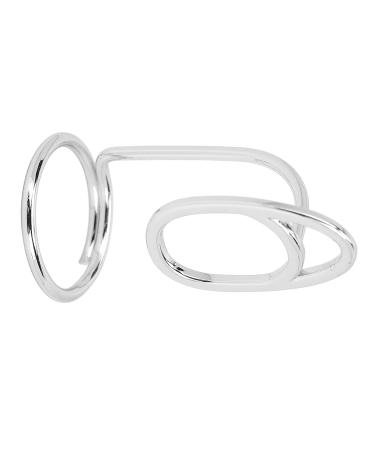 Delicate Finger Nail Cover Ring - Unique Stylish Design for Women | Perfect for Festivals & Dates - 3044 Platinum - Buy Online on GoSupps.com